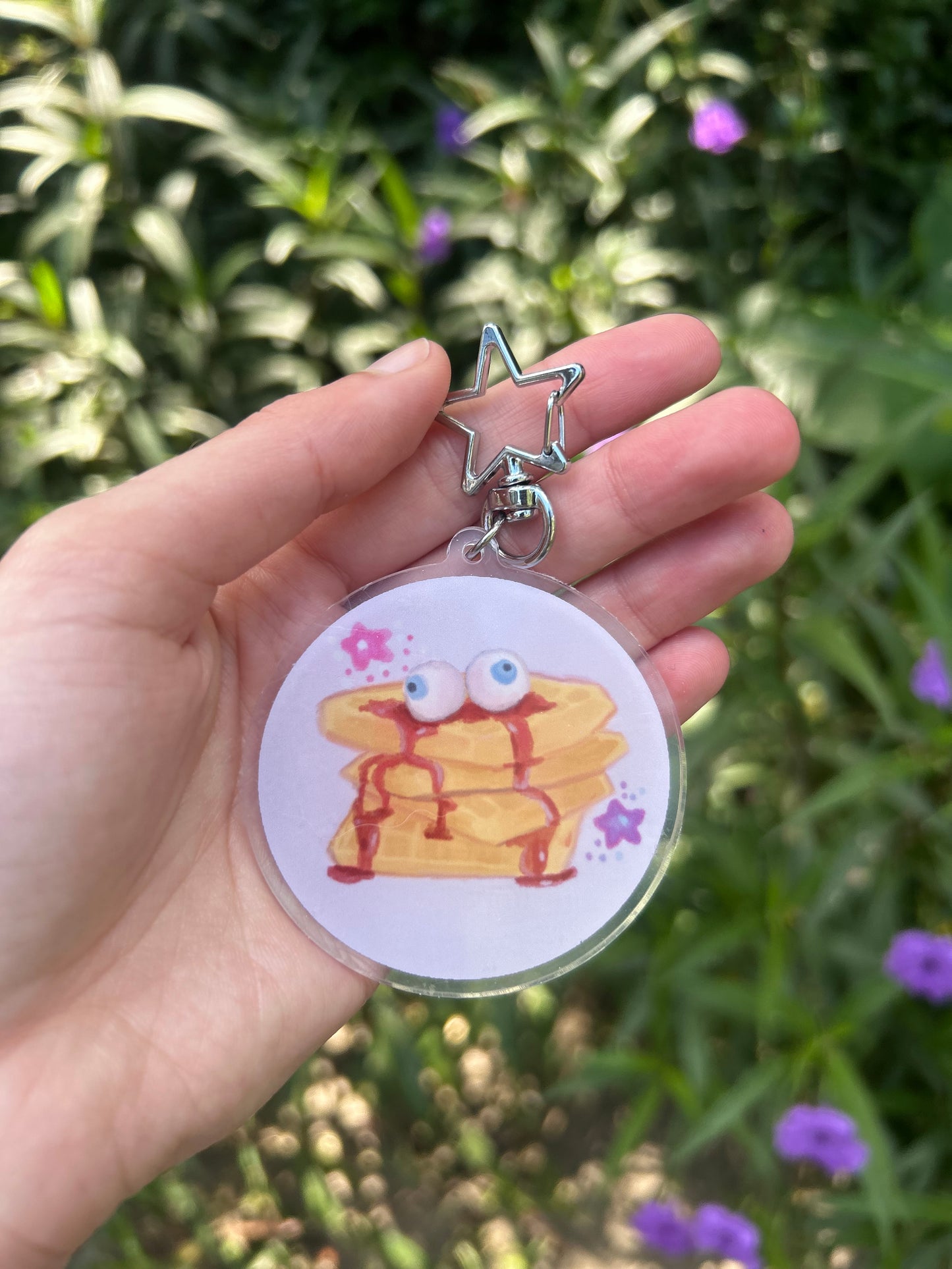 I See You Waffles Keychain