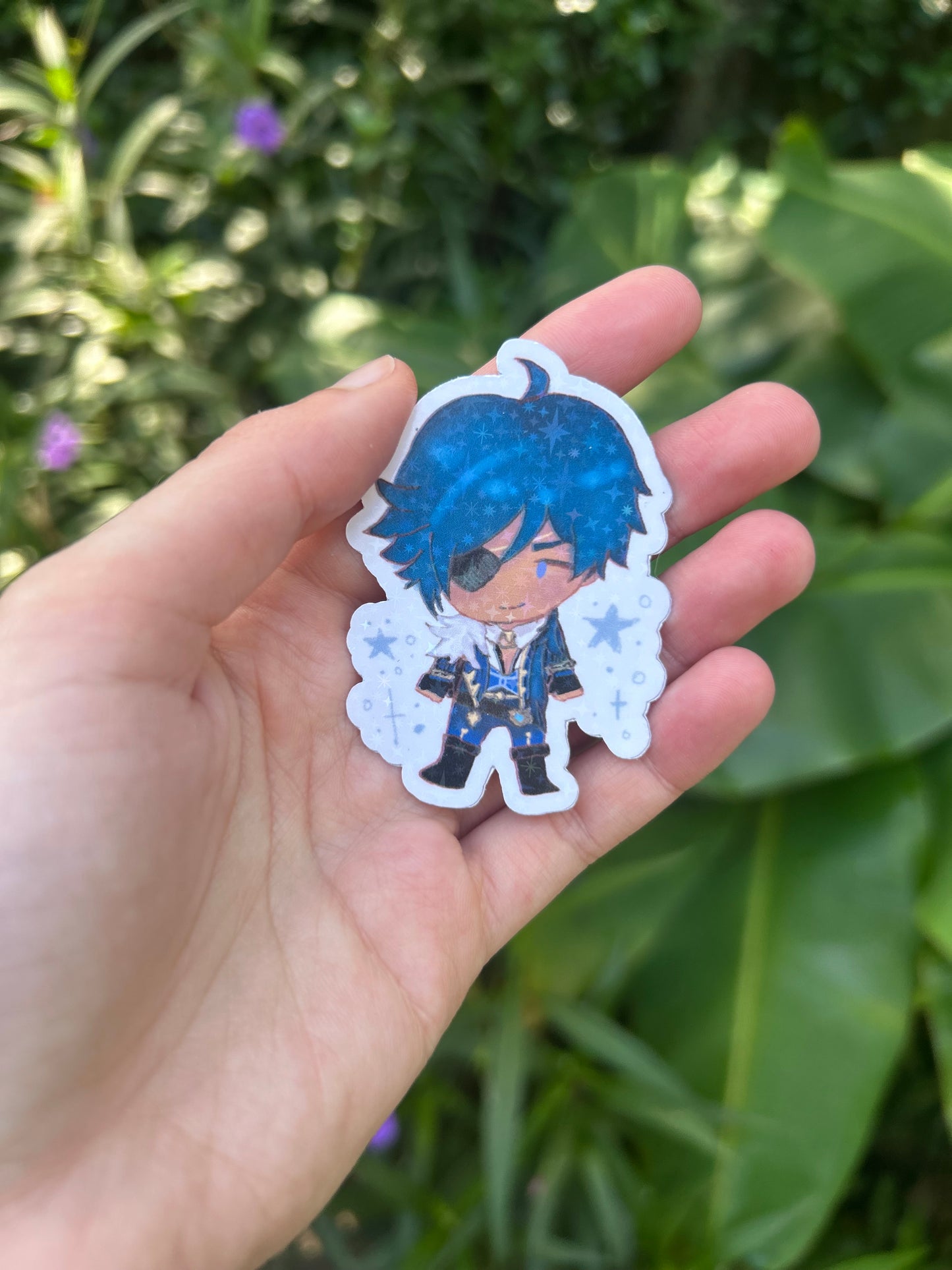 Holographic Genshin Impact Vinyl Sticker