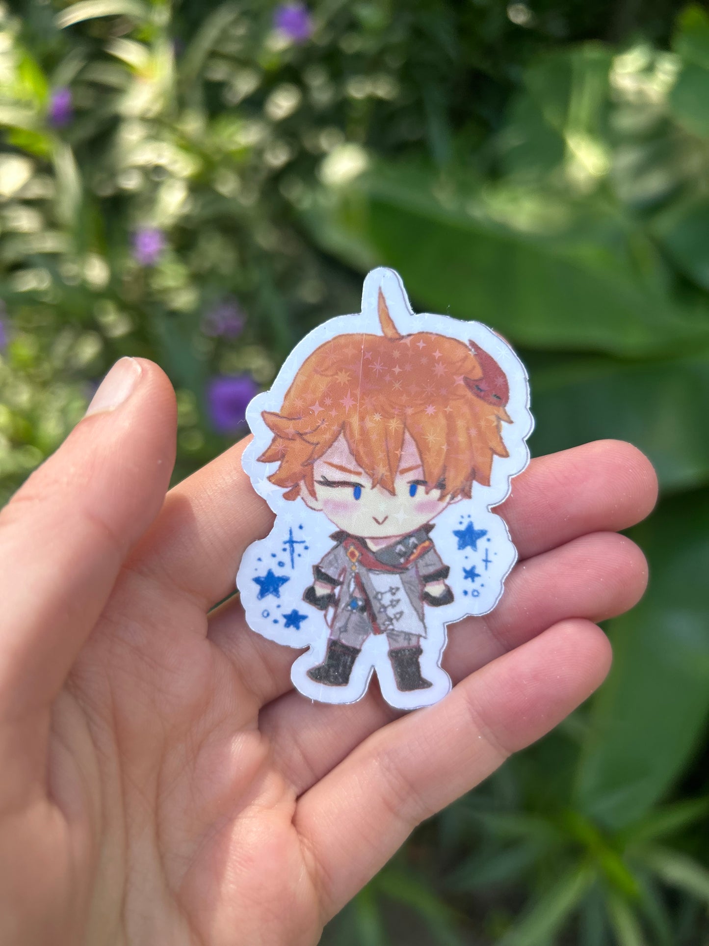 Holographic Genshin Impact Vinyl Sticker