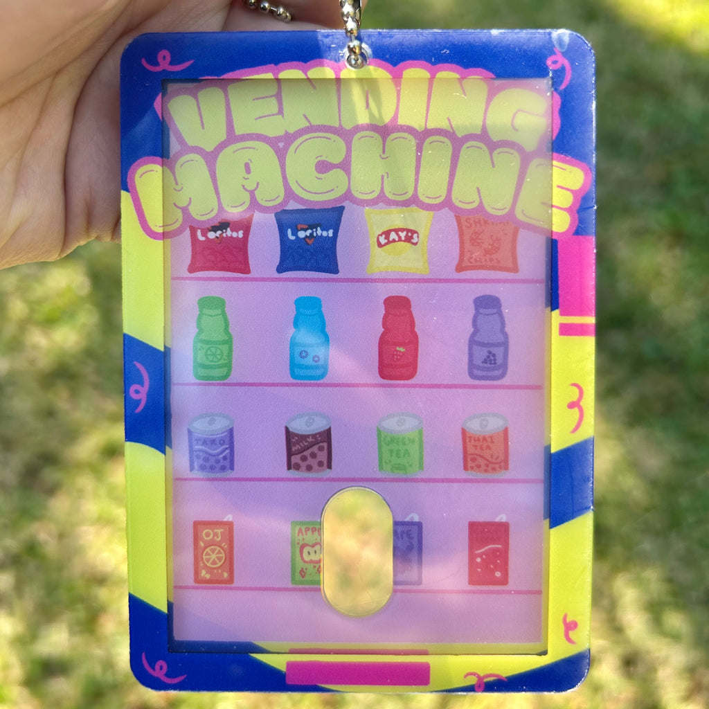 Vending Machine Acrylic Photocard Holder